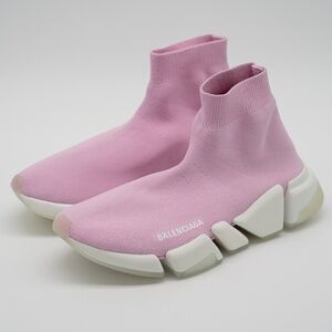 Size 40 EU / 10 US Balenciaga Speed 2.0 Sneakers Pink High Sock